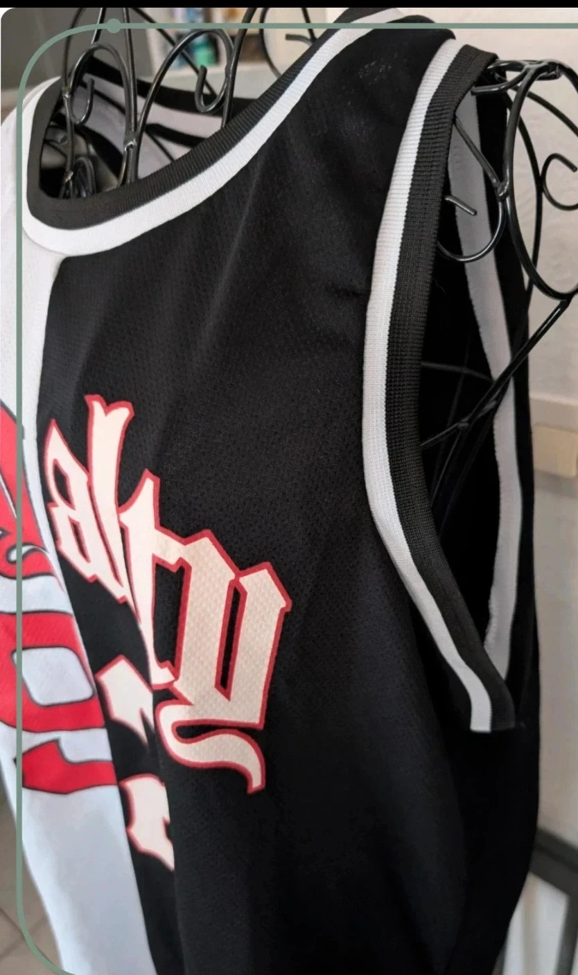 Muy bonito Maillot sin mangas / Tank top baloncesto FSBN Negro y Blanco – photo 4